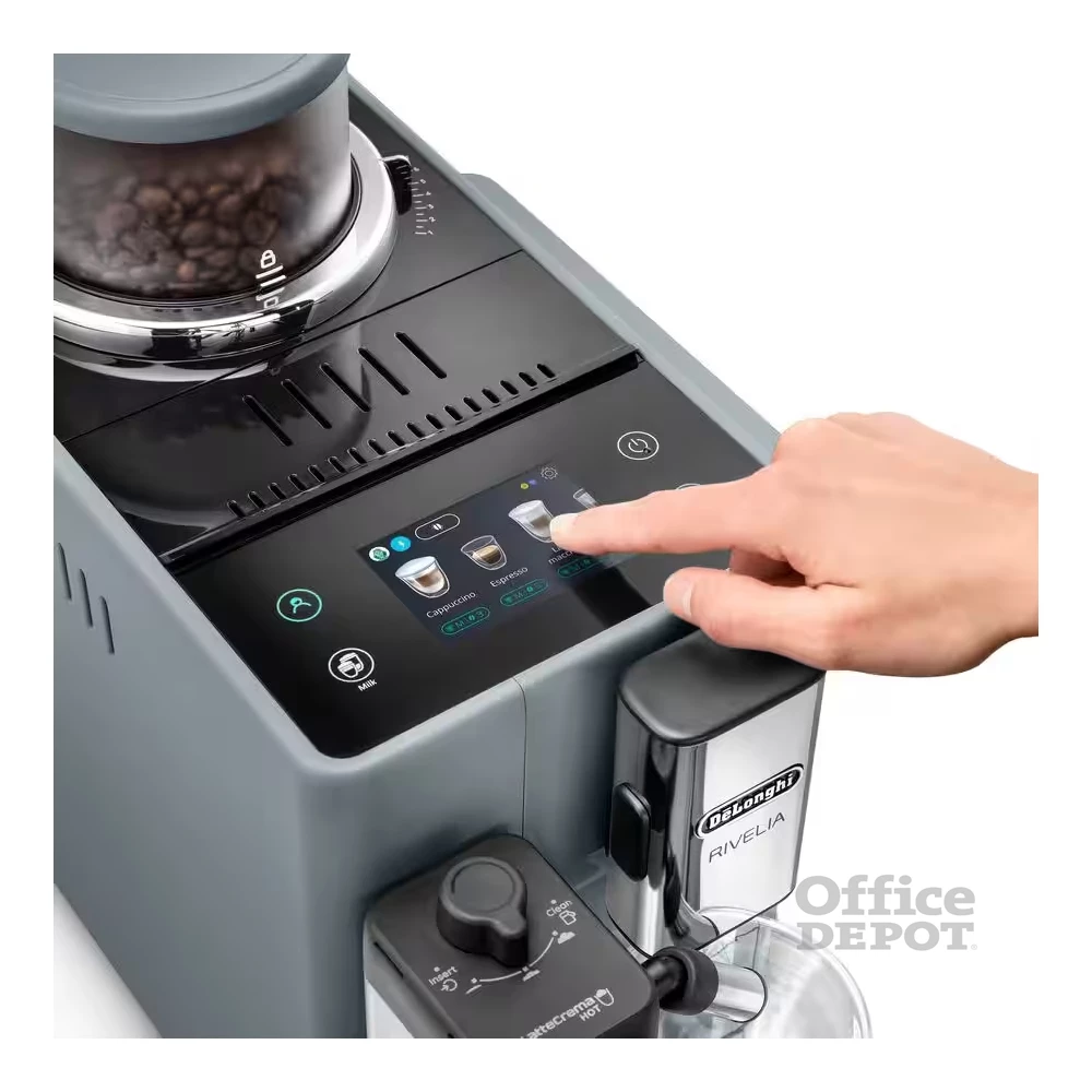 DeLonghi Rivelia EXAM440.55.G LatteCrema grafitszürke automata tejtartályos kávéfőző