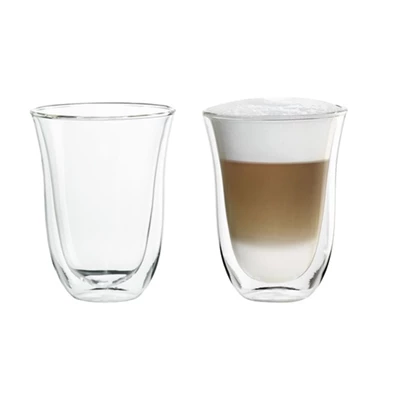 DeLonghi DLSC312 latte macchiato üvegpohár, 2 db DeLonghi DLSC312 latte macchiato üvegpohár, 2 db