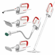 Deerma ZQ610 fehér-piros 5 az 1-ben többfunkciós kézi gőztisztító