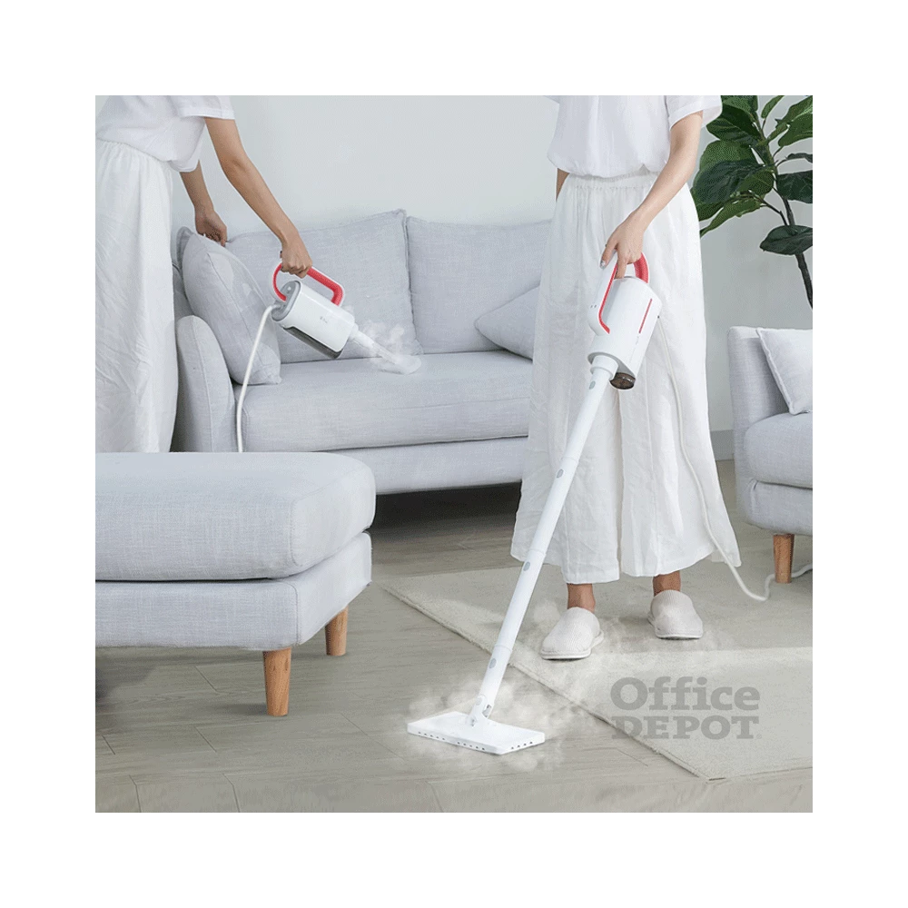 Deerma ZQ610 fehér-piros 5 az 1-ben többfunkciós kézi gőztisztító