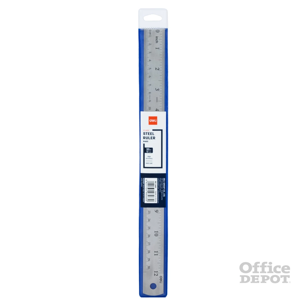 Deli 30 cm fém vonalzó