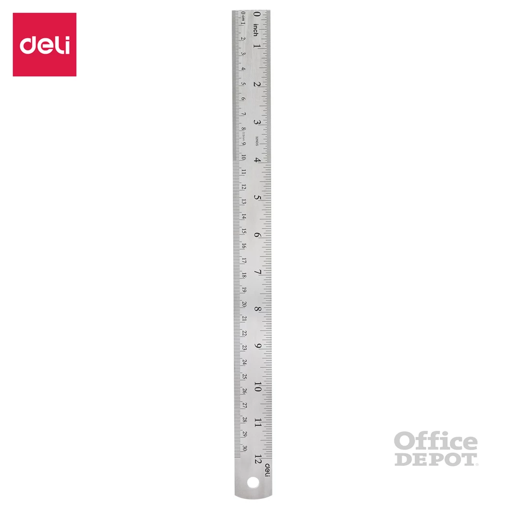 Deli 30 cm fém vonalzó