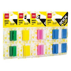 Deli 44x25mm tartóban 2x50lap színes jelölőcímke Deli 44x25mm tartóban 2x50lap színes jelölőcímke