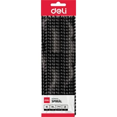 Deli 8mm 25db-os fekete műanyag spirál Deli 8mm 25db-os fekete műanyag spirál