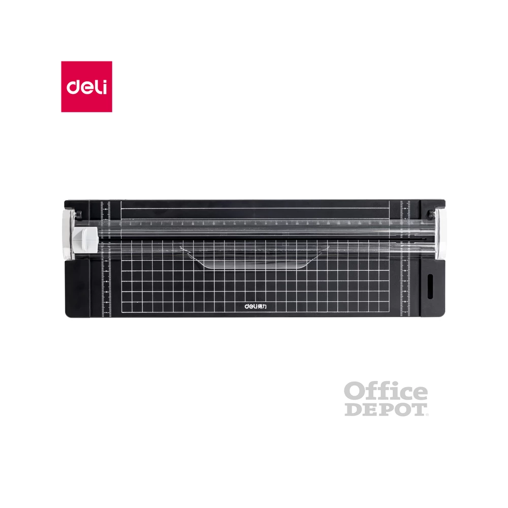 Deli A4 görgős fekete vágógép