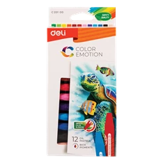 Deli Color Emotion 12db/csomag olajpasztellkréta Deli Color Emotion 12db/csomag olajpasztellkréta
