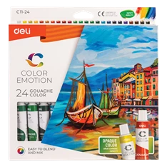 Deli Color Emotion 12ml 24db/csomag akrilfestékkészlet
