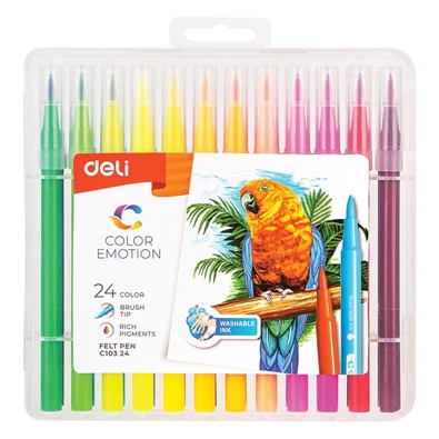 Deli Color Emotion 24db ecsetfilc készlet Deli Color Emotion 24db ecsetfilc készlet