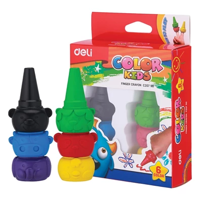 Deli Color Kids 6db-os vegyes színű zsírkréta készlet Deli Color Kids 6db-os vegyes színű zsírkréta készlet