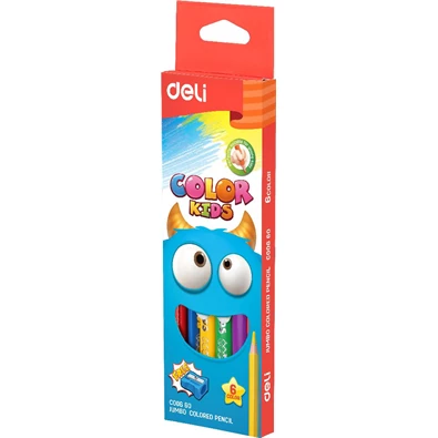 Deli Color Kids 6db-os színesceruza-készlet Deli Color Kids 6db-os színesceruza-készlet