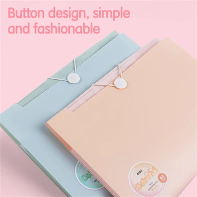 Deli Colorful A4 8 rekeszes vegyes színű irattartó mappa