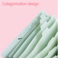 Deli Colorful A4 8 rekeszes vegyes színű irattartó mappa