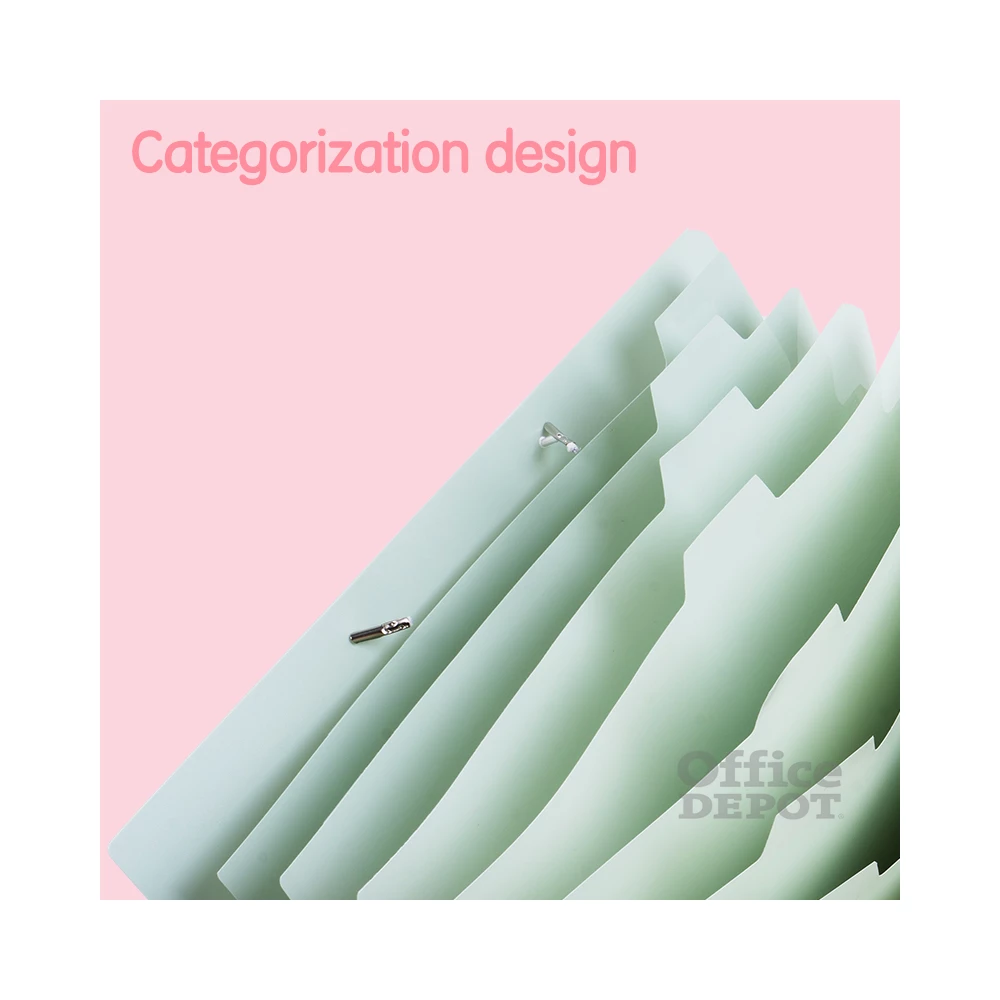 Deli Colorful A4 8 rekeszes vegyes színű irattartó mappa