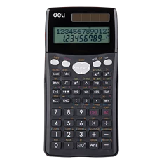 Deli Core D-100MS 300 funkciós fekete tudományos számológép Deli Core D-100MS 300 funkciós fekete tudományos számológép