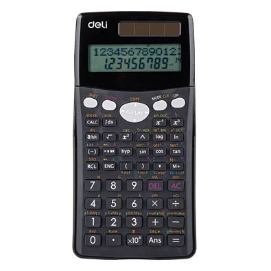 Deli Core D-100MS 300 funkciós fekete tudományos számológép Deli Core D-100MS 300 funkciós fekete tudományos számológép