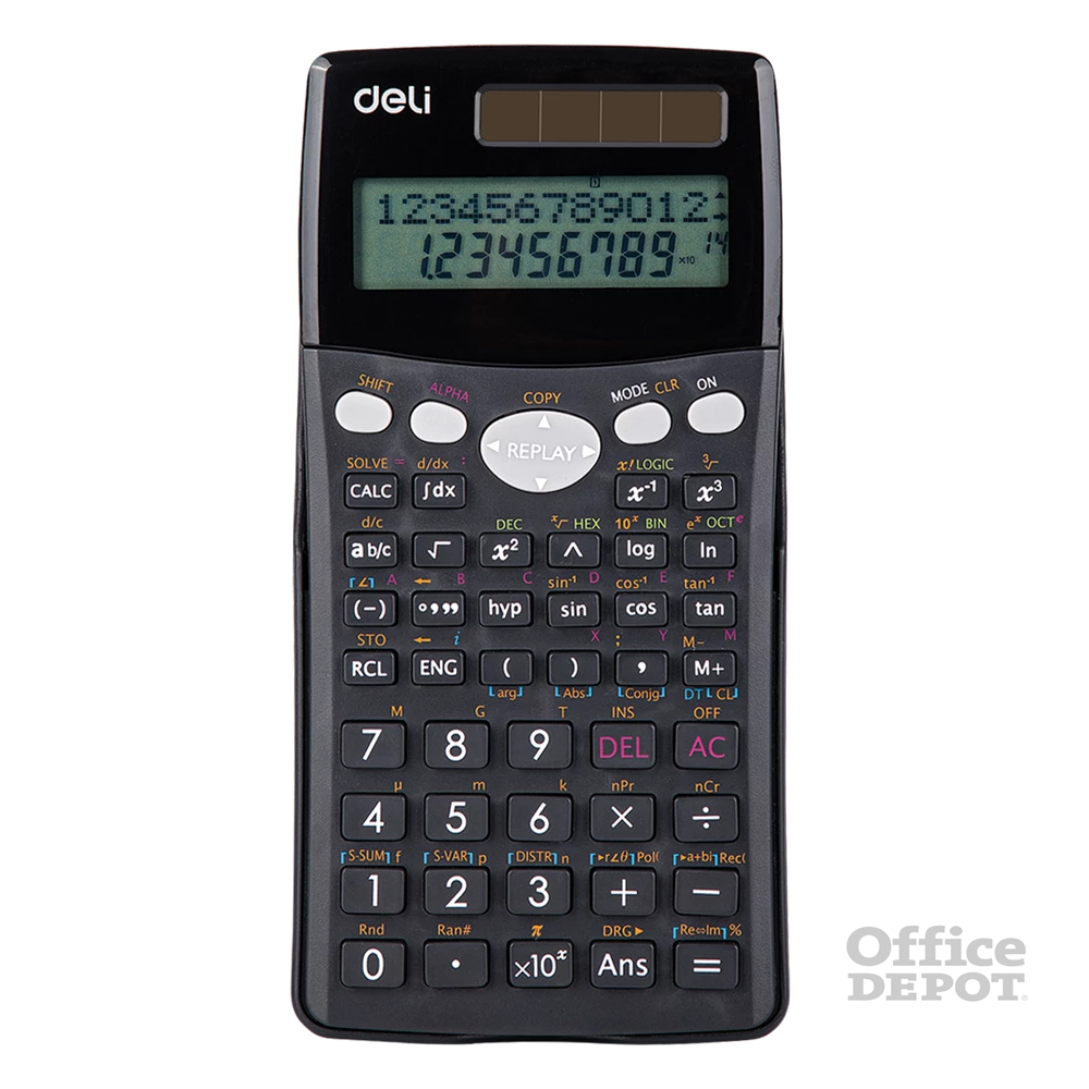 Deli Core D-100MS 300 funkciós fekete tudományos számológép