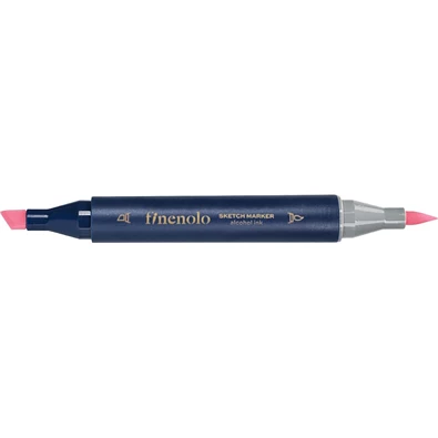 Deli Finenolo 121 - Fluorescent Coral Red kétvégű permanent ART marker Deli Finenolo 121 - Fluorescent Coral Red kétvégű permanent ART marker