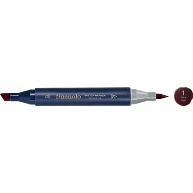 Deli Finenolo 1 - Wine Red kétvégű permanent ART marker Deli Finenolo 1 - Wine Red kétvégű permanent ART marker