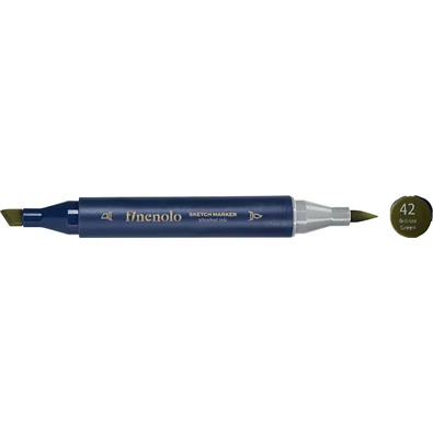 Deli Finenolo 42 - Bronze Green kétvégű permanent ART marker Deli Finenolo 42 - Bronze Green kétvégű permanent ART marker