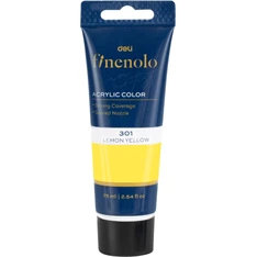 Deli Finenolo 75 ml citromsárga akrilfesték