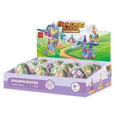 Deli Kastélyok, 6 féle modell,  építőjáték tojásban