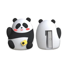 Deli Panda egylyukú fekete-fehér hegyező Deli Panda egylyukú fekete-fehér hegyező