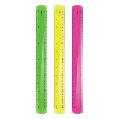 Deli Pioneer 30cm-es neon színes vonalzó Deli Pioneer 30cm-es neon színes vonalzó