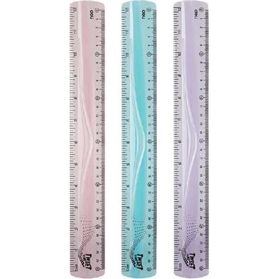 Deli Twist Me 30 cm-es egyenes vegyes színű hajlékony vonalzó Deli Twist Me 30 cm-es egyenes vegyes színű hajlékony vonalzó