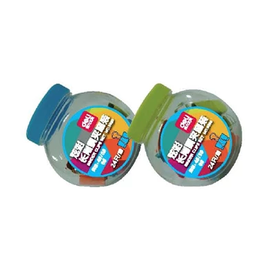 Deli Vivid 19-25mm fém többméretű 24db színes iratcsipesz Deli Vivid 19-25mm fém többméretű 24db színes iratcsipesz