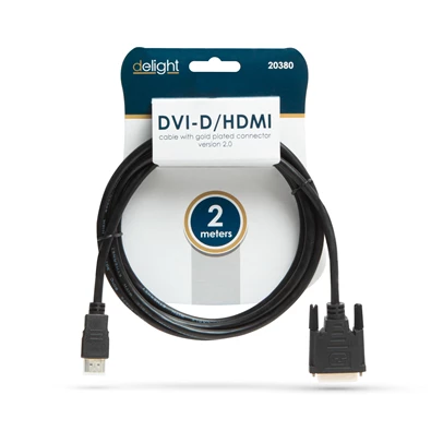 Delight 2m 4K DVI-D - HDMI kábel Delight 2m 4K DVI-D - HDMI kábel