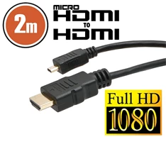 Delight 2m HDMI - micro HDMI kábel Delight 2m HDMI - micro HDMI kábel