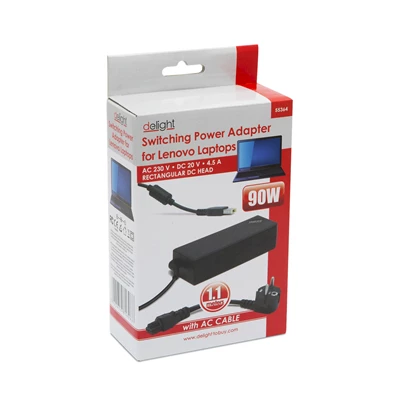 Delight 55364 Univerzális Lenovo laptop/notebook töltő adapter tápkábellel Delight 55364 Univerzális Lenovo laptop/notebook töltő adapter tápkábellel