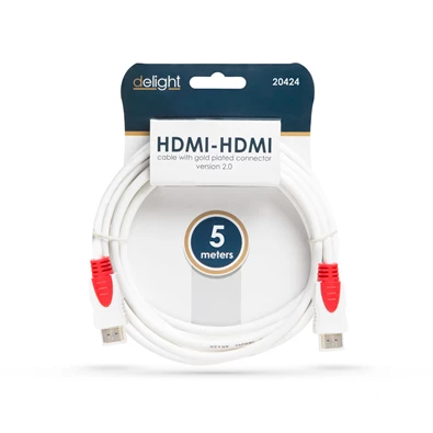 Delight 5m 2.0v 4K HDMI - HDMI kábel Delight 5m 2.0v 4K HDMI - HDMI kábel