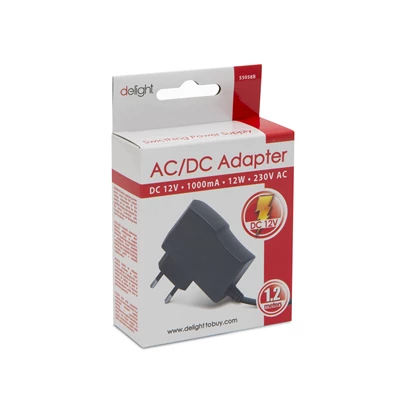 Delight DC 12V 1000mA Adapter Delight DC 12V 1000mA Adapter