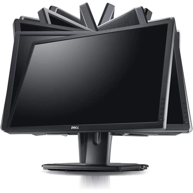Dell 24" UltraSharp U2412M WUXGA IPS DP/VGA/DVI/USB fekete monitor (Használt A)