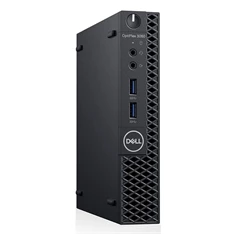 Dell OptiPlex 3060 Micro/i5-8500T/16GB/256GB SSD/Win Pro COA/fekete asztali számítógép (Használt A+)