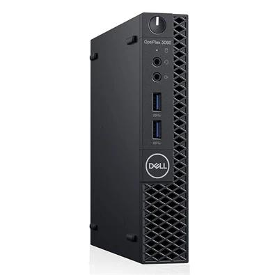 Dell OptiPlex 3060 Micro/i5-8500T/16GB/256GB SSD/Win Pro COA/fekete asztali számítógép (Használt A+)