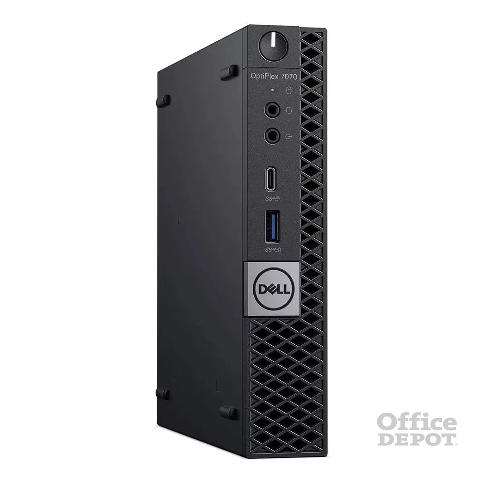 Dell OptiPlex 7070 micro/i5-9500T/16GB/256GB SSD/WiFi/BT/Win Pro COA/fekete asztali számítógép