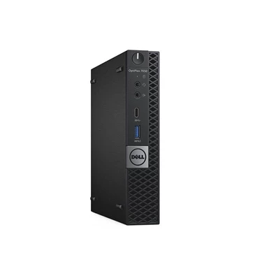 Dell Optiplex 7050 Micro/i5-7500T/8GB/256GB SSD/Win10 Pro/fekete asztali számítógép (Használt A+)