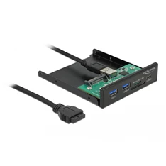 Delock 64058 1xUSB-C 3.2/2xUSB-A + SD/MicroSD 3,5" beépíthető kártyaolvasó Delock 64058 1xUSB-C 3.2/2xUSB-A + SD/MicroSD 3,5" beépíthető kártyaolvasó