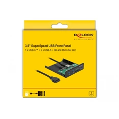 Delock 64058 1xUSB-C 3.2/2xUSB-A + SD/MicroSD 3,5" beépíthető kártyaolvasó Delock 64058 1xUSB-C 3.2/2xUSB-A + SD/MicroSD 3,5" beépíthető kártyaolvasó