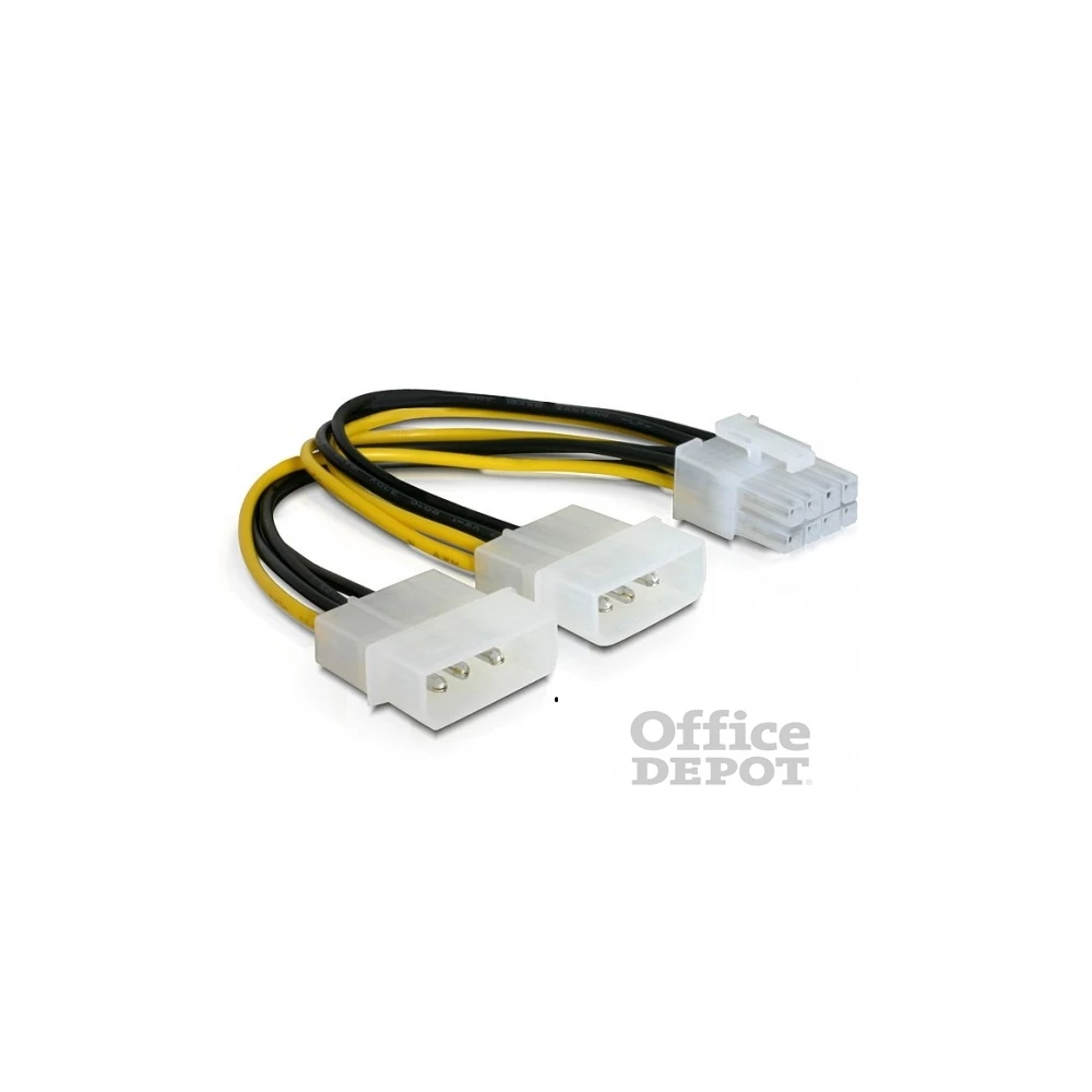 Delock 82397 PCI Expressz 8 pin - 2x 4 pin Molex VGA átalakító tápkábel