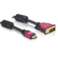 Delock 84342 HDMI-A – DVI-D 1.8m apa/apa átalakító kábel Delock 84342 HDMI-A – DVI-D 1.8m apa/apa átalakító kábel