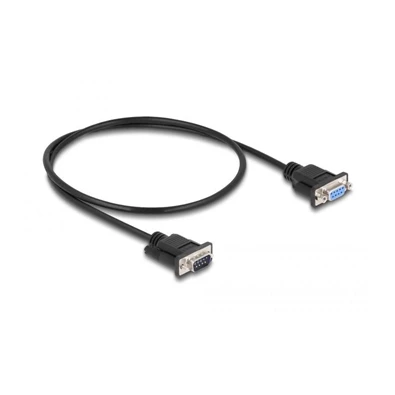 Delock 86886 0,5m RS-232 apa-anya null modem soros kábel Delock 86886 0,5m RS-232 apa-anya null modem soros kábel