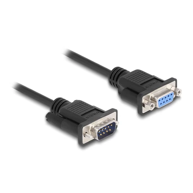 Delock 86886 0,5m RS-232 apa-anya null modem soros kábel Delock 86886 0,5m RS-232 apa-anya null modem soros kábel