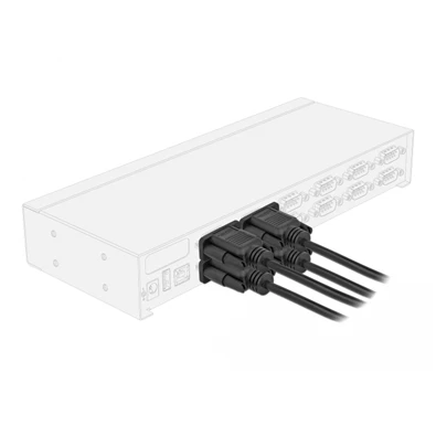 Delock 87308 50cm RS-232 D-Sub 9 anya - anya soros kábel Delock 87308 50cm RS-232 D-Sub 9 anya - anya soros kábel