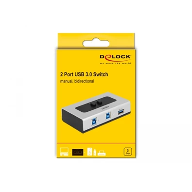 Delock 87667 2 portos manuális kétirányú USB 3.0 kapcsoló Delock 87667 2 portos manuális kétirányú USB 3.0 kapcsoló