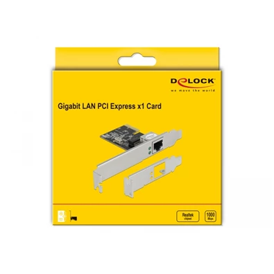 Delock 89189 Gigabit Ethernet PCI Express x1 hálózati kártya Delock 89189 Gigabit Ethernet PCI Express x1 hálózati kártya