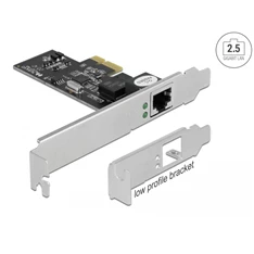 Delock 89598 2,5Gbps Gigabit LAN PCI Express x1 hálózati kártya Delock 89598 2,5Gbps Gigabit LAN PCI Express x1 hálózati kártya