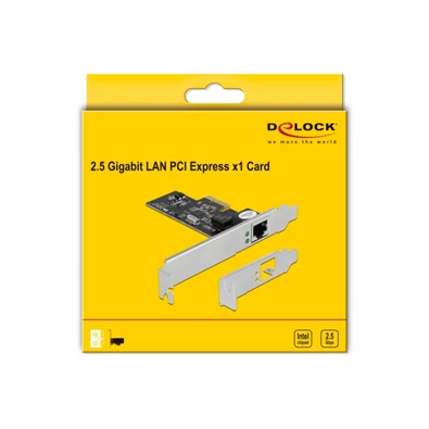 Delock 89598 2,5Gbps Gigabit LAN PCI Express x1 hálózati kártya Delock 89598 2,5Gbps Gigabit LAN PCI Express x1 hálózati kártya
